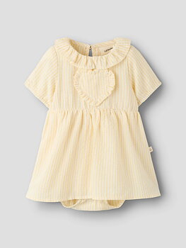 NBFFOLLY SS BODY DRESS LIL Coconut Milk SAHARA SUN
