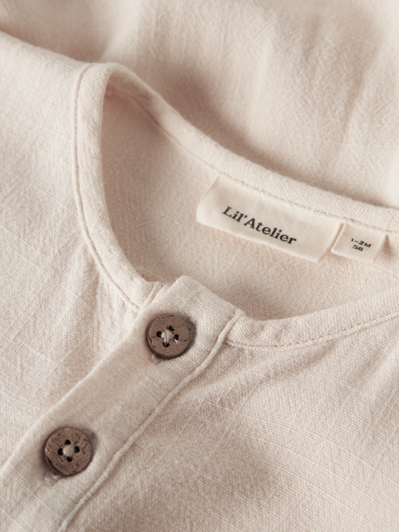 NBMFREDDIE LS LOOSE BODY SHIRT LIL Coconut Milk - 3