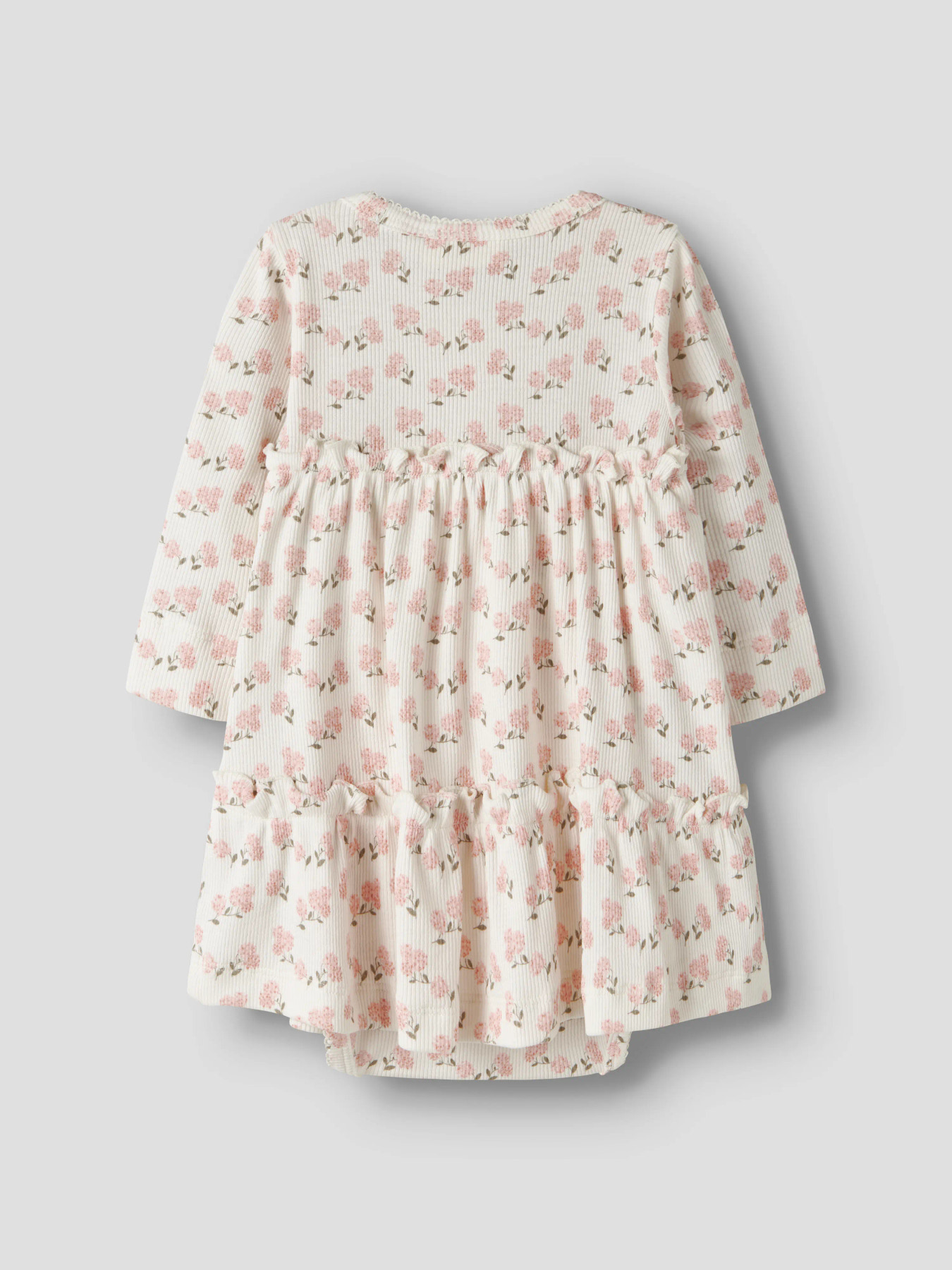 NBFGAGO SUM LS BODY DRESS LIL Coconut Milk HYDRANGEA - 2