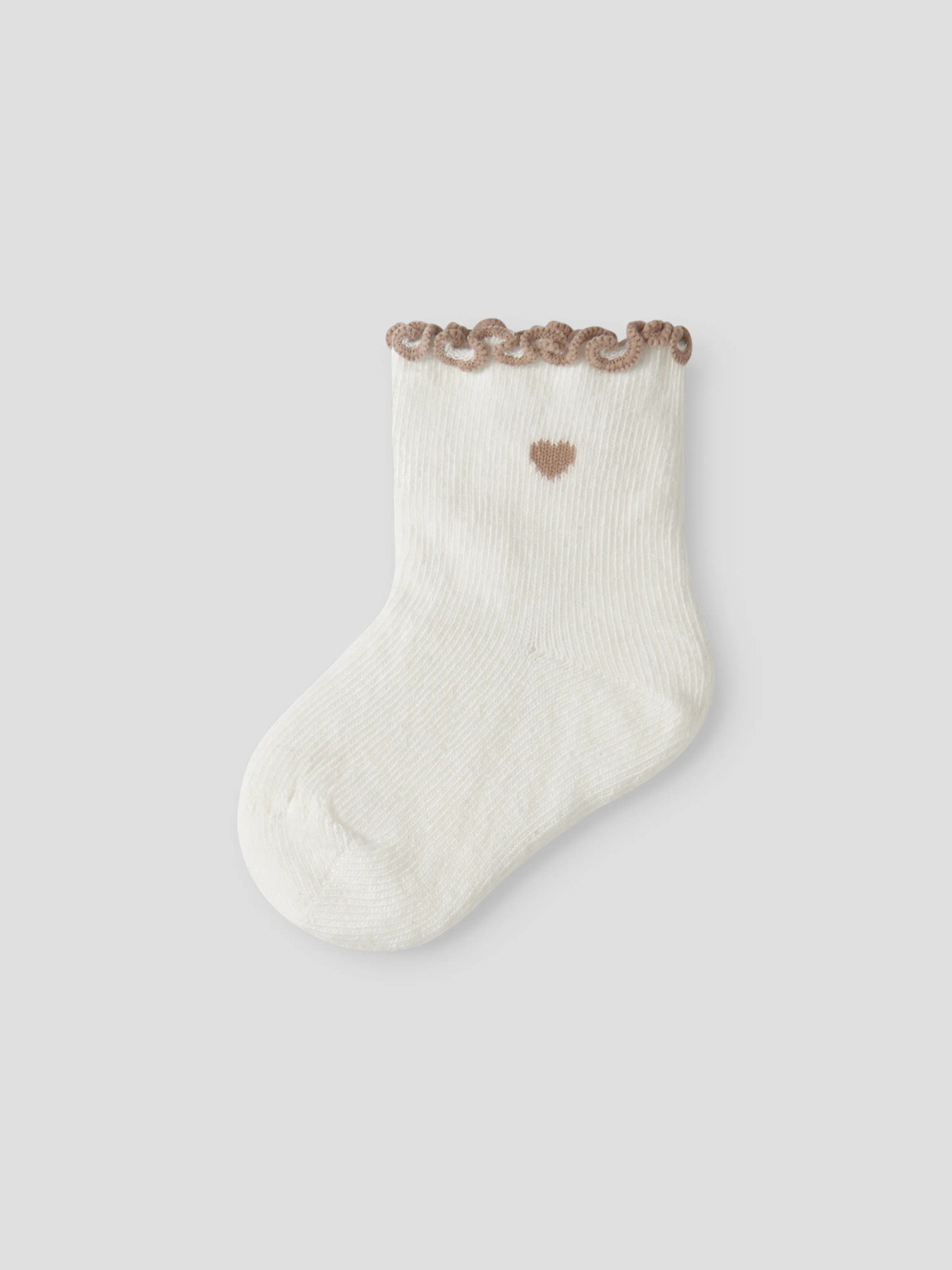 NBFFIDUCIA SOCK LIL Coconut Milk OXFORD TAN