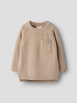 NMMFOGON LS KNIT LIL Oxford Tan