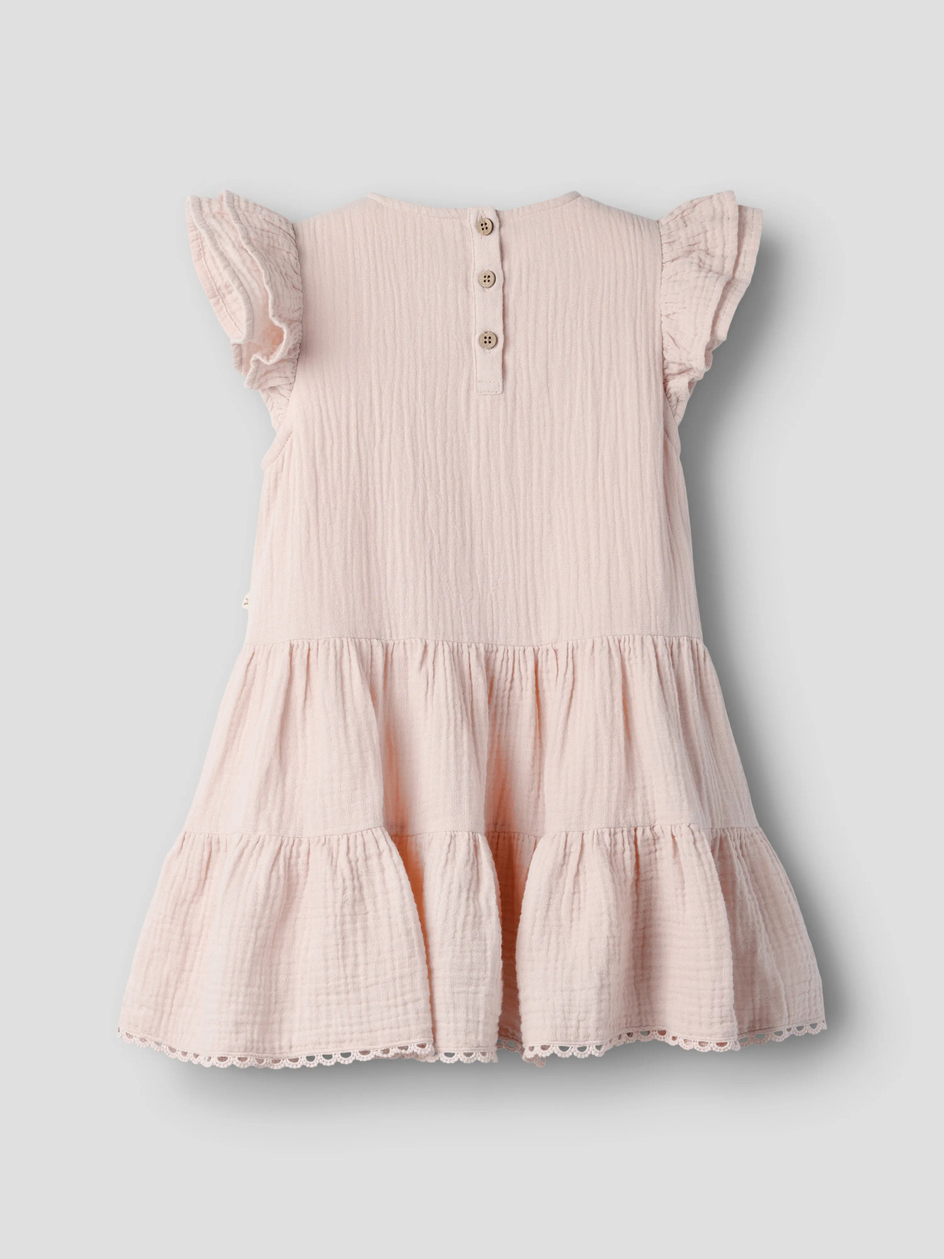 NMFFULINA SS LOOSE DRESS LIL Peach Whip - 2