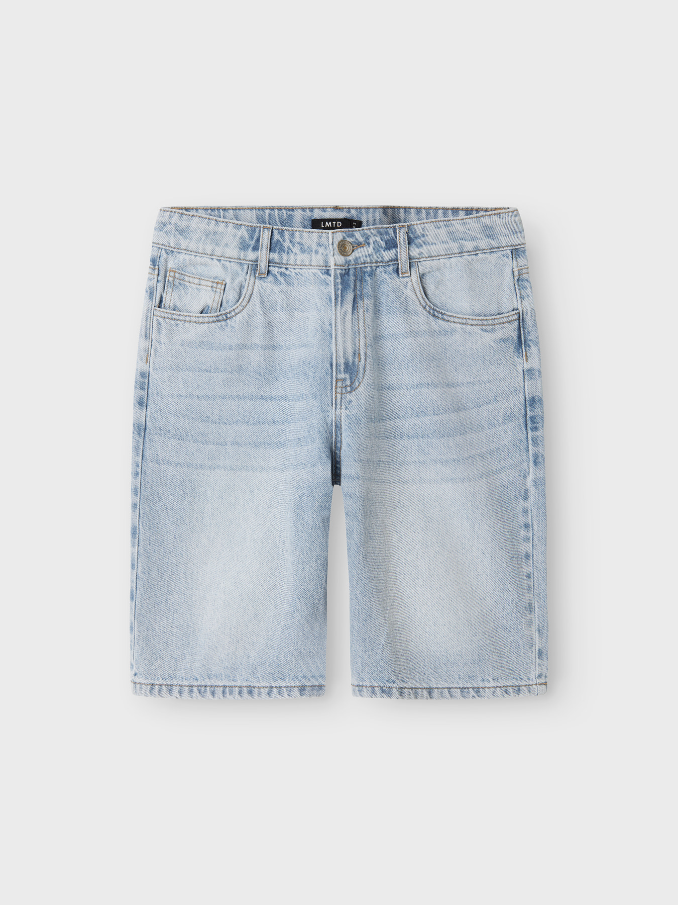 NLNBIRM DNM R LONG SHORTS NOOS Light Blue Denim SUPER LIGHT BLUE