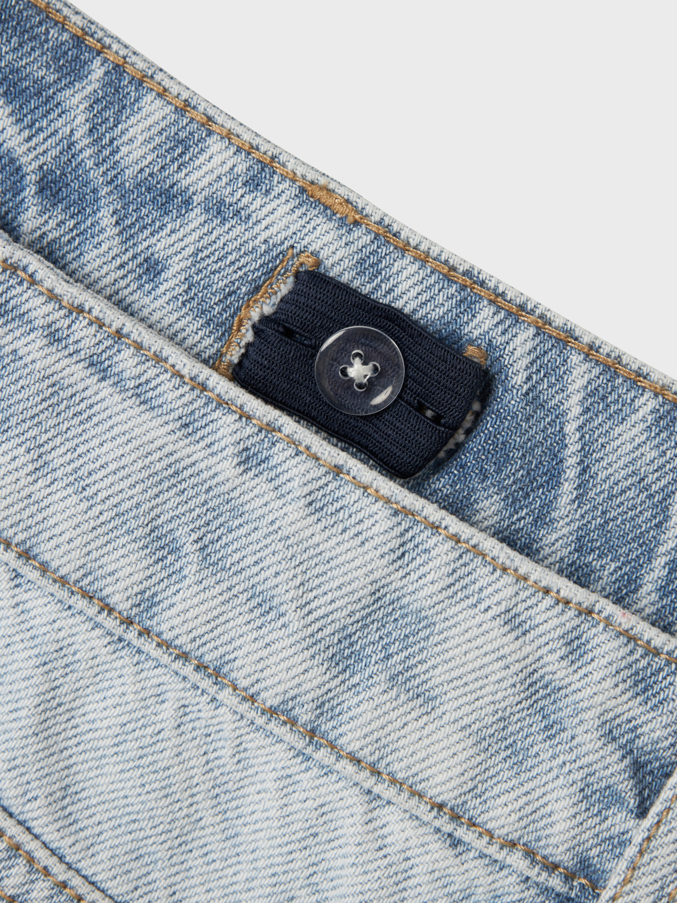 NLNBIRM DNM R LONG SHORTS NOOS Light Blue Denim SUPER LIGHT BLUE - 3