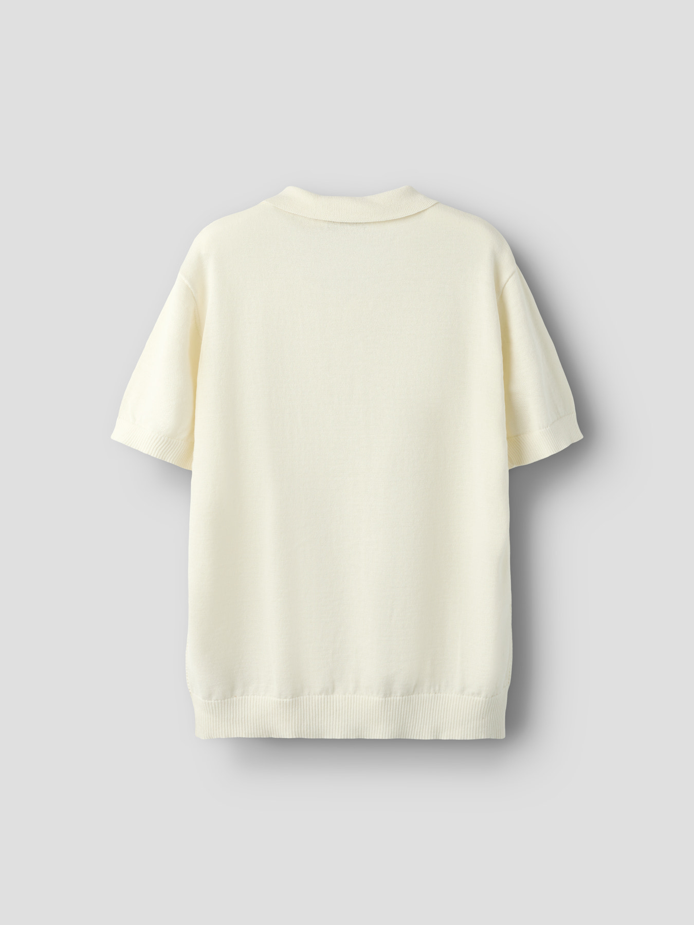 NLMHAVO SS POLO KNIT Antique White - 2