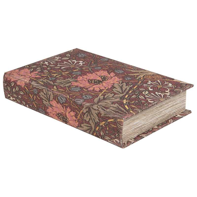 Bokask boklåda bokgömma Honeysuckle pink gammal bok  shabby chic lantlig stil  - 2