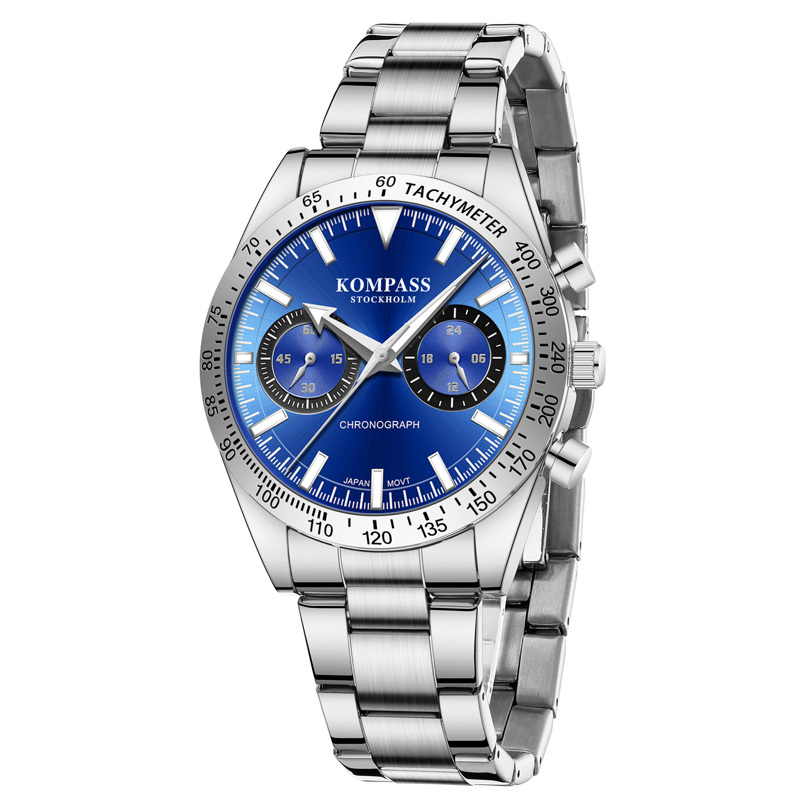 Kompass Airborne Chronograph Silver Blue - 3