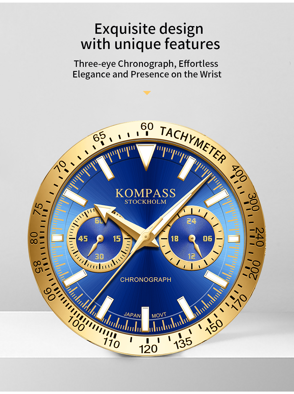 Kompass Airborne Chronograph Silver Green - 10