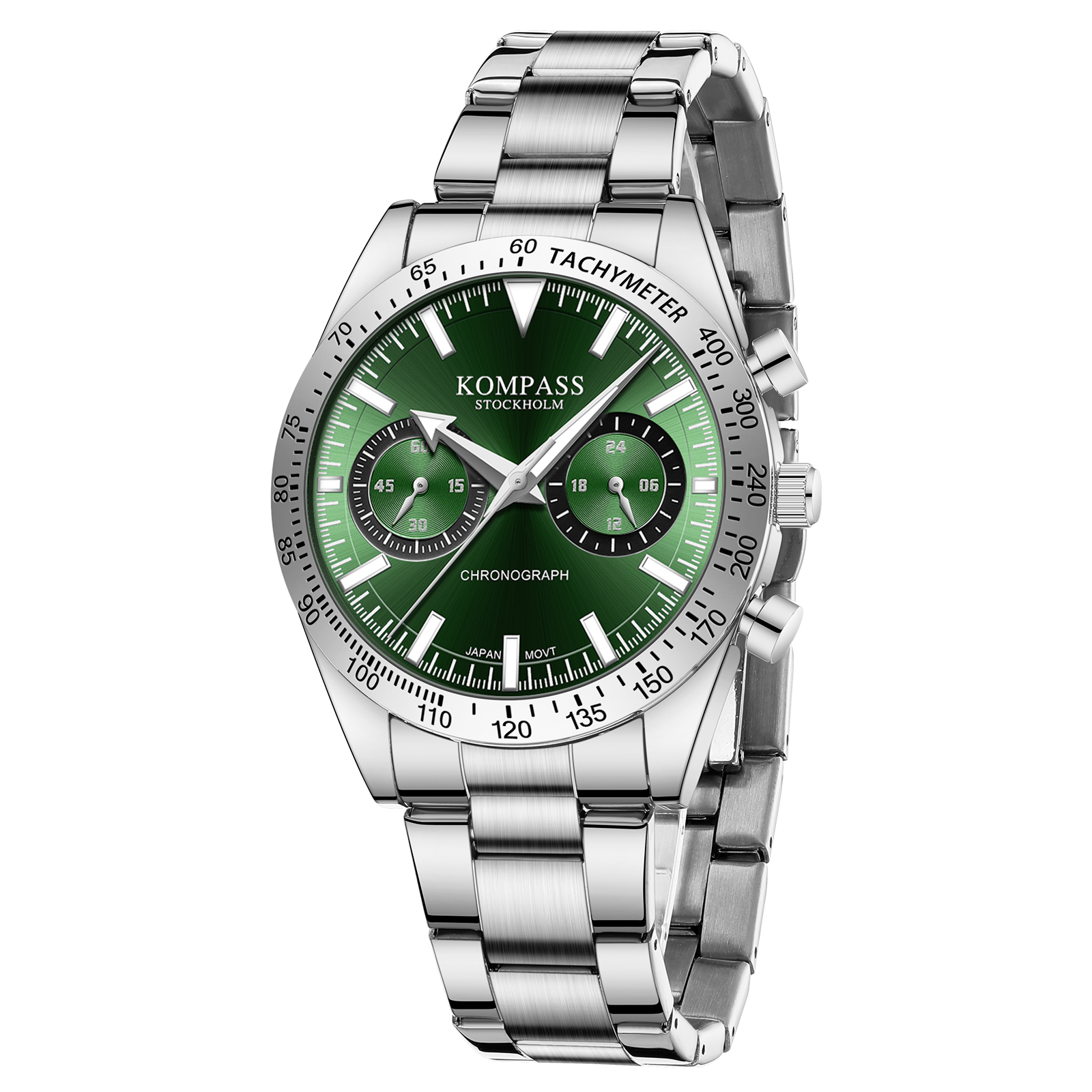 Kompass Airborne Chronograph Silver Green - 3