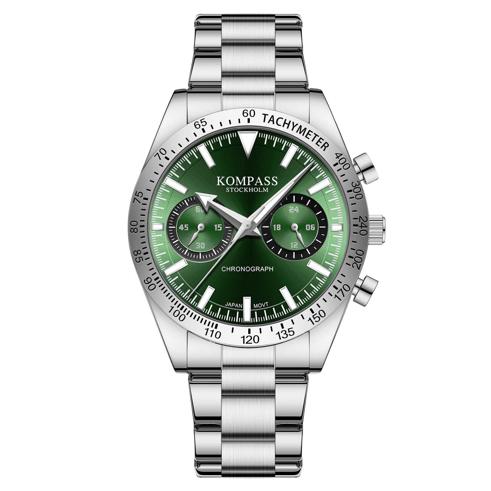 Kompass Airborne Chronograph Silver Green