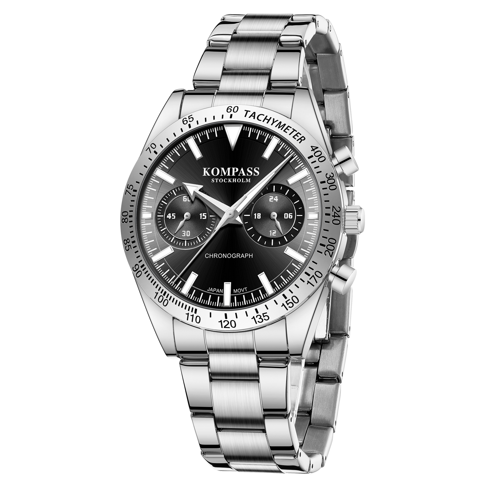 Kompass Airborne Chronograph Silver Black - 3