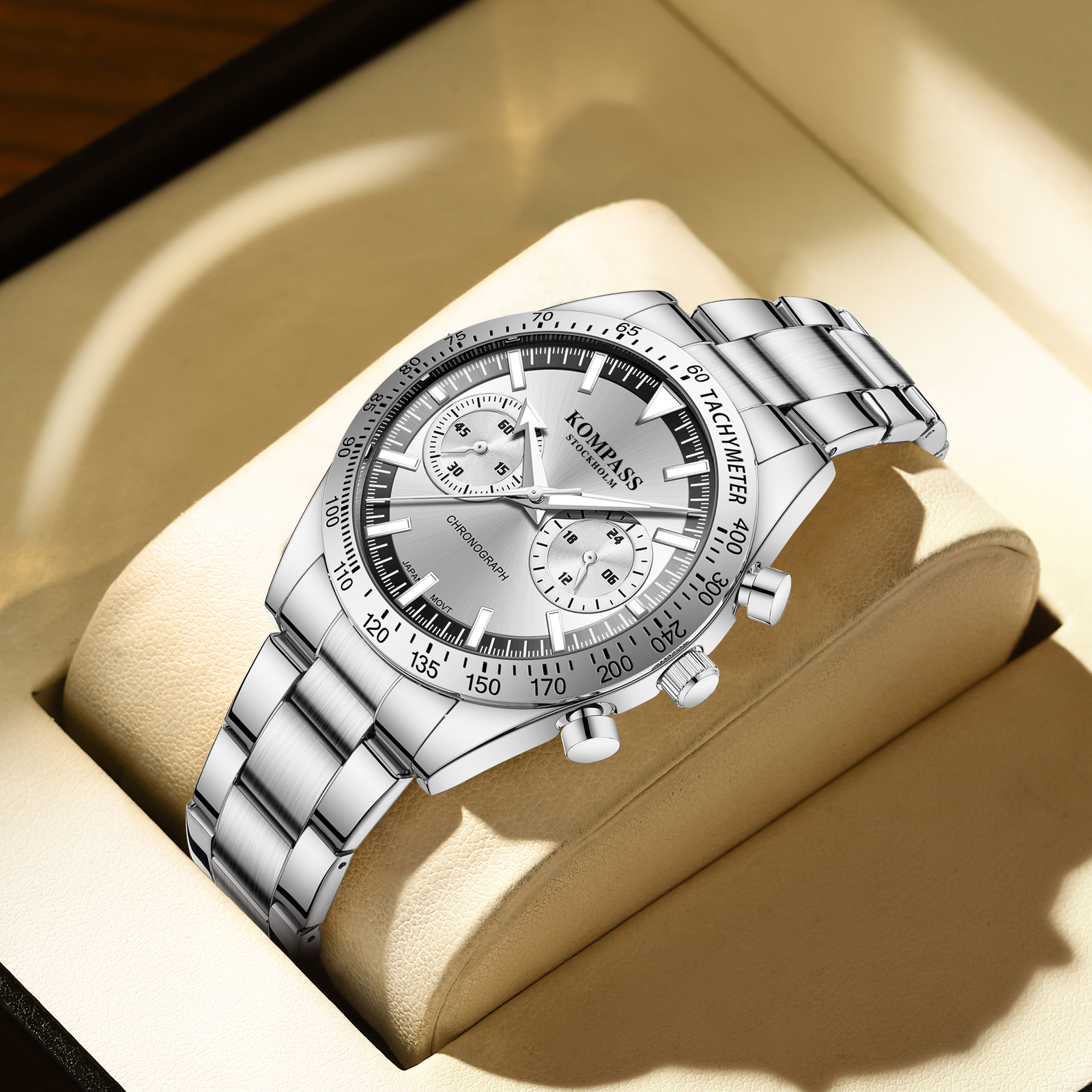 Kompass Airborne Chronograph Silver - 4
