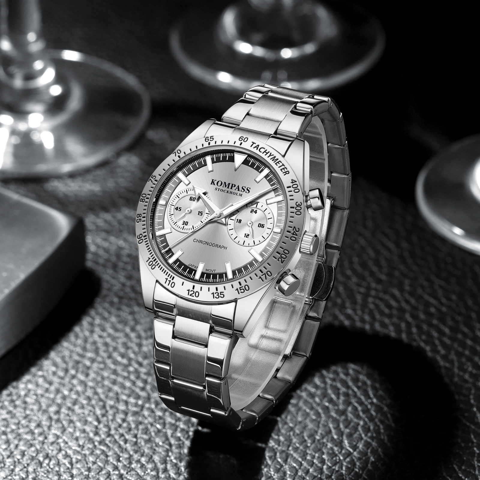 Kompass Airborne Chronograph Silver - 6