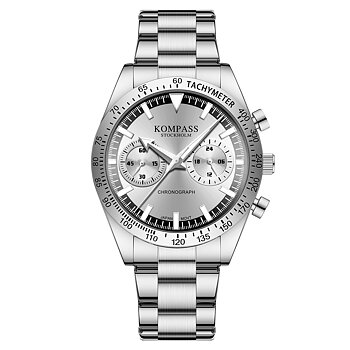 Kompass Airborne Chronograph Silver