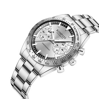 Kompass Airborne Chronograph Silver