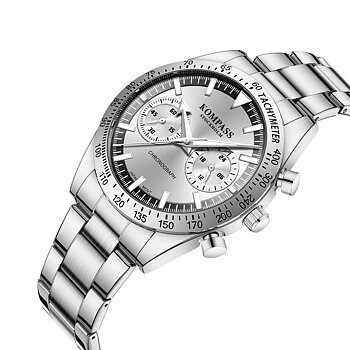 Kompass Airborne Chronograph Silver