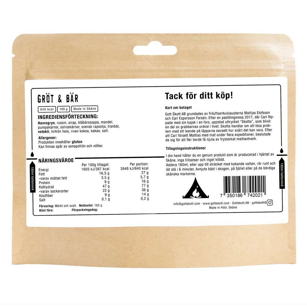 Gott Skott | Brei | Outdoor Food | 165g - 2