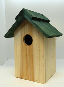 Fågelholk Natur Furu med luft hål