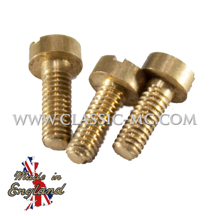 DYNAMO BRUSH PLATE, E3L BRASS SCREW (3 PCS)