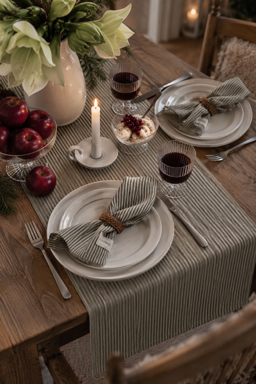 Ernst Runner 45x150 striped green/beige - 4
