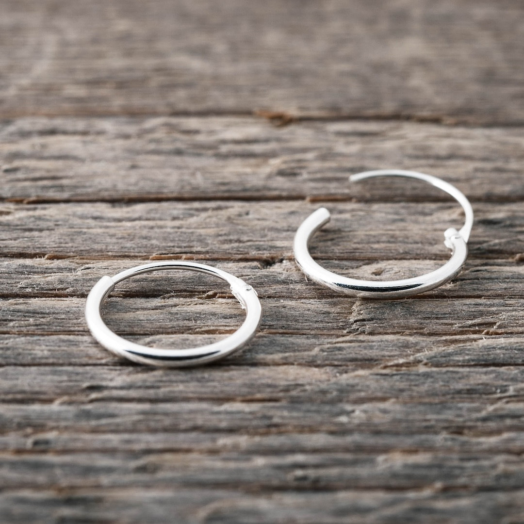 by Faith örhängen Creoler 12 mm - silver - 2