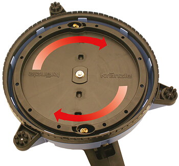 Round cleaner UFO lang med hjul D12