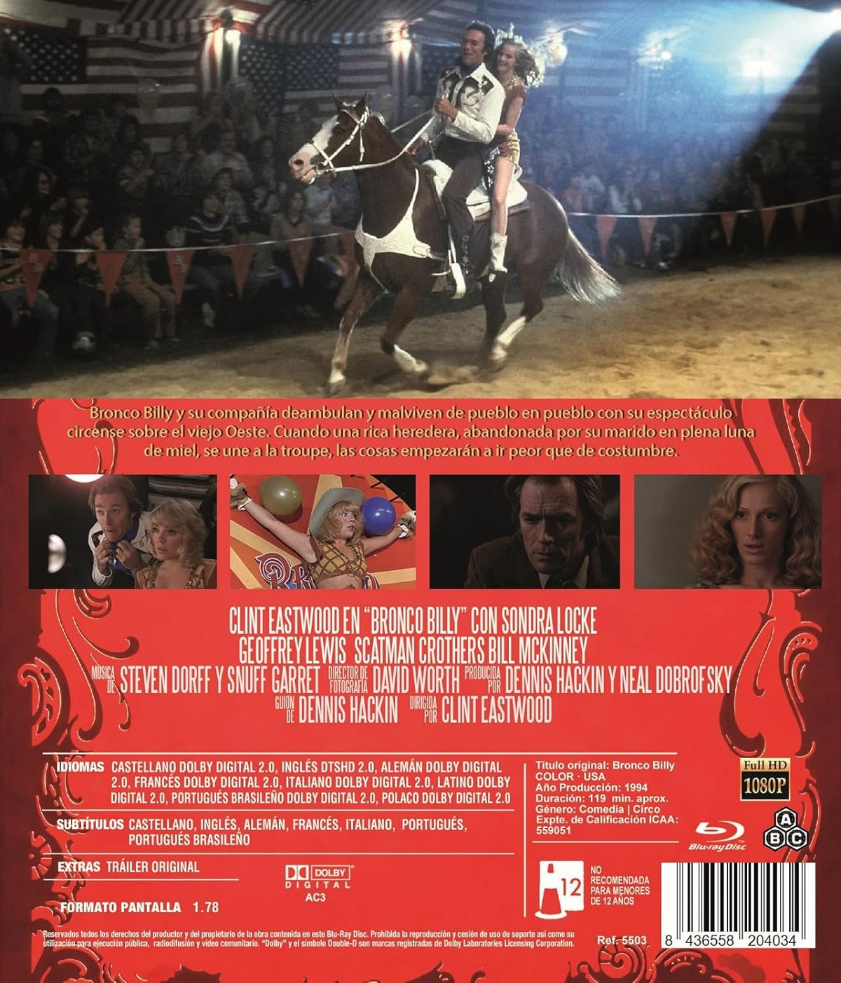 Bronco Billy (ej svensk text) (Blu-ray) - 2