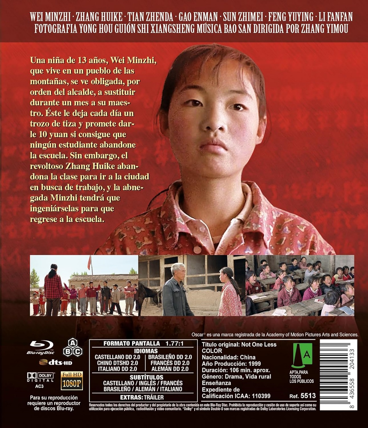 Not One Less (ej svensk text) (Blu-ray) - 2