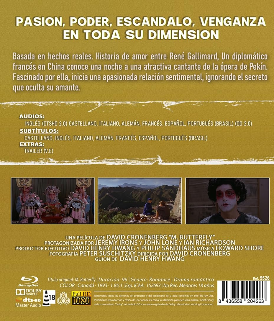M. Butterfly (ej svensk text) (Blu-ray) - 2