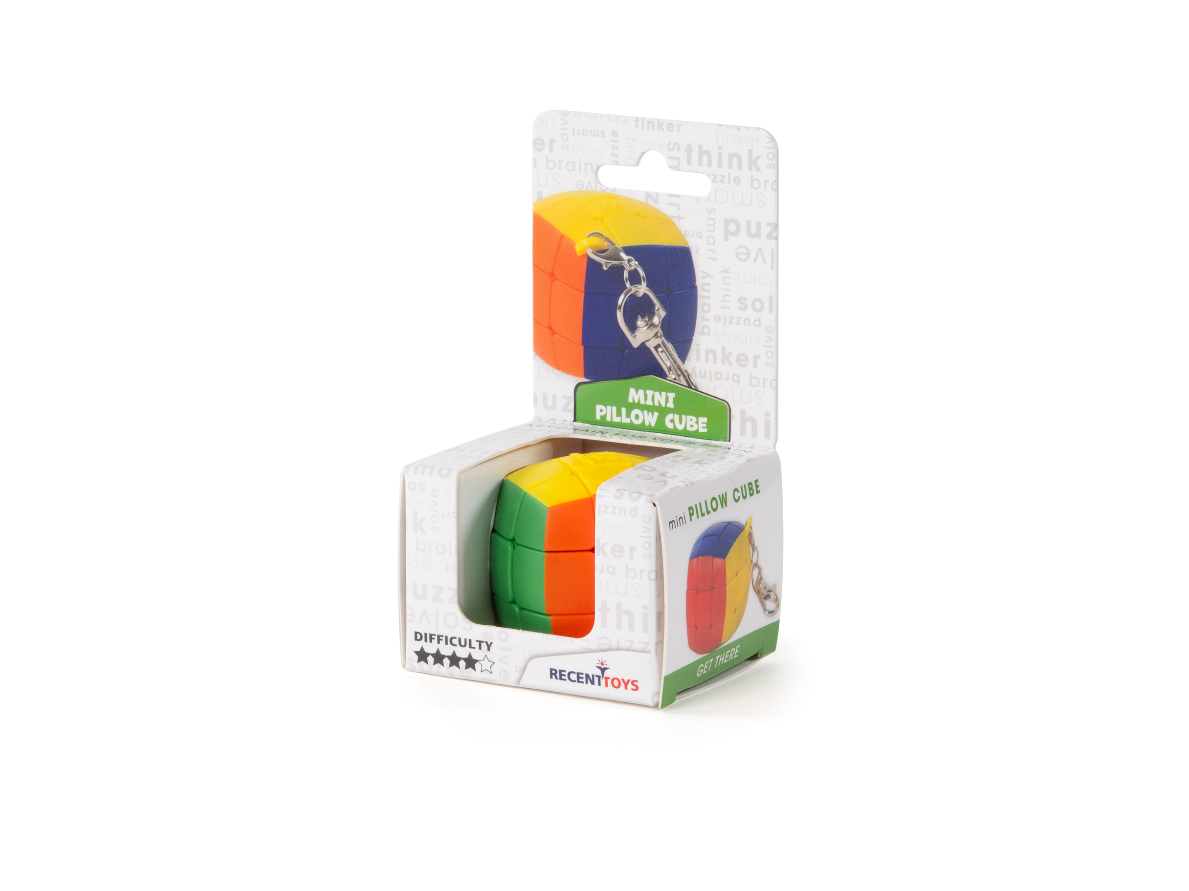 Meffert’s Mini Pillow Cube – kuddformad IQ-kub med nyckelhake