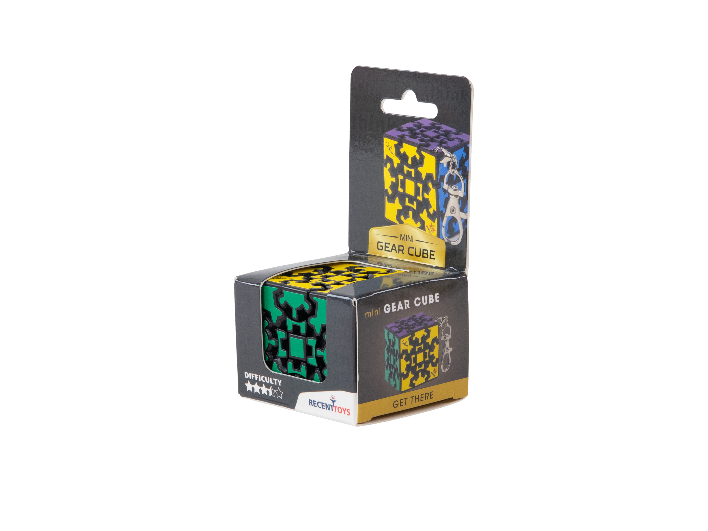 Meffert’s Mini Gear Cube – kugghjulsdriven IQ-kub med nyckelhake