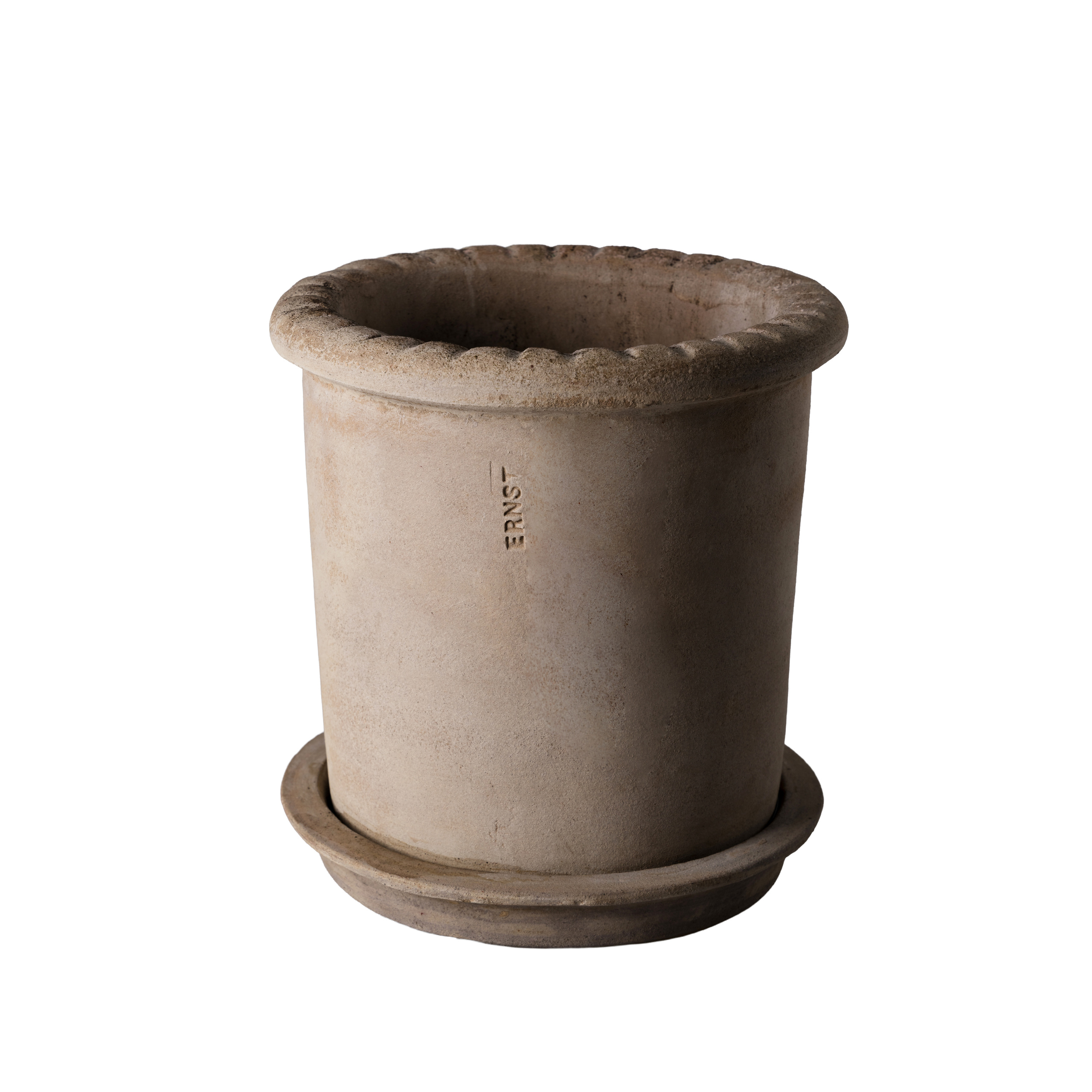ERNST Pot with saucer - Terracotta 20x20 cm - 3