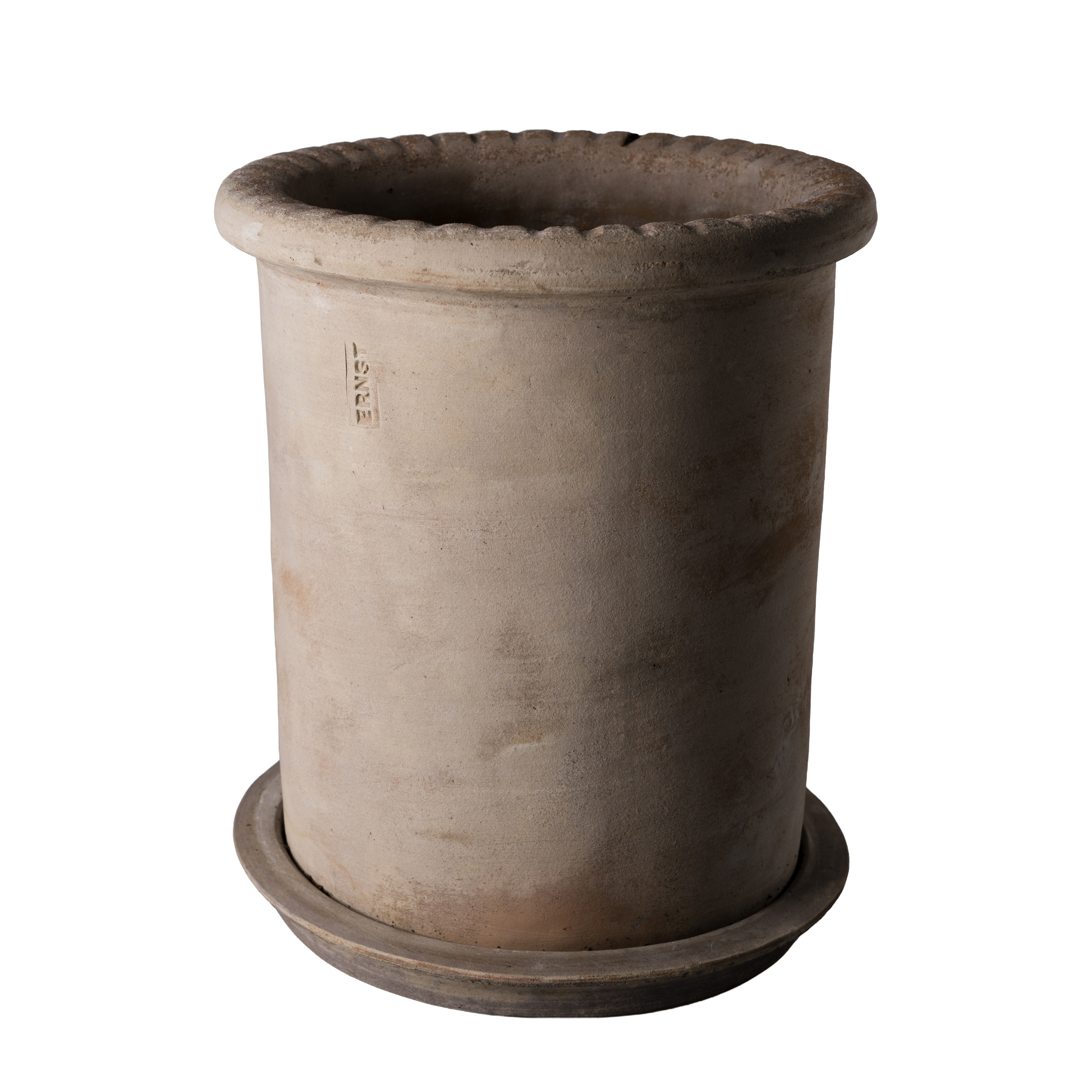 ERNST Big Pot with saucer - Terracotta 25x28 cm - 4