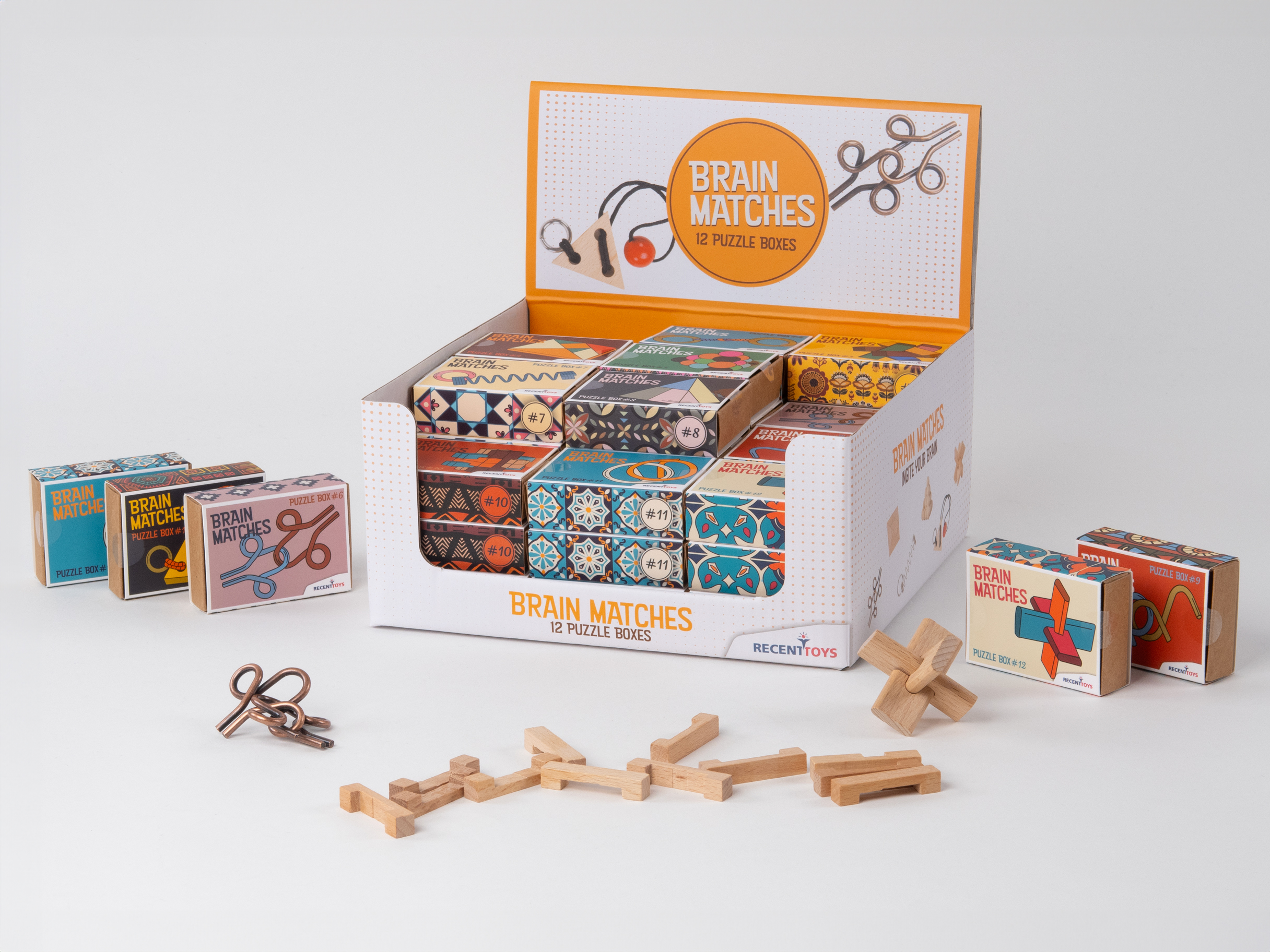 Brain Matches – IQ-kluringar i display, 48 st - 13