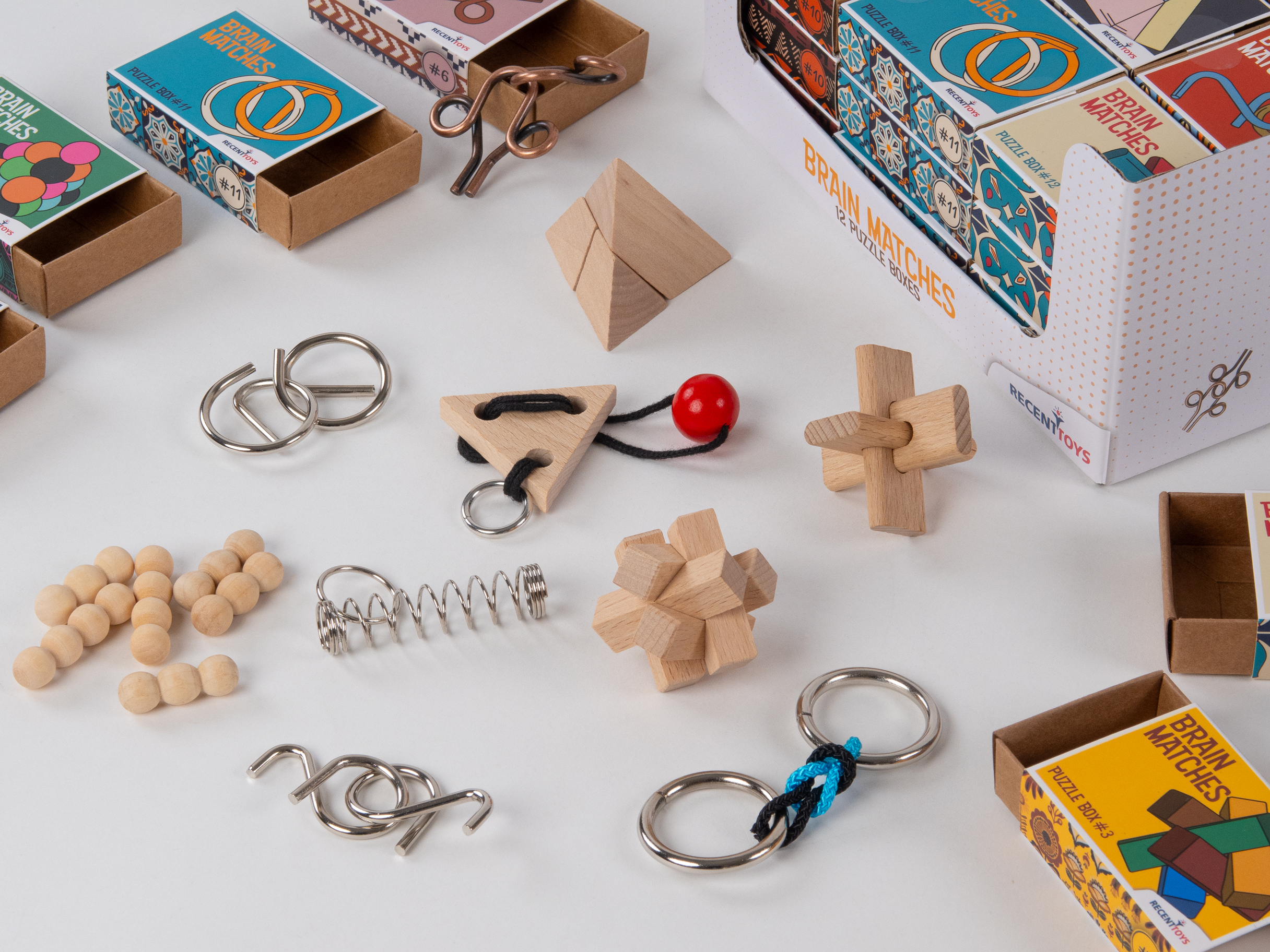 Brain Matches – IQ-kluringar i display, 48 st - 14