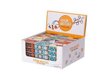 Brain Matches – IQ-kluringar i display, 48 st