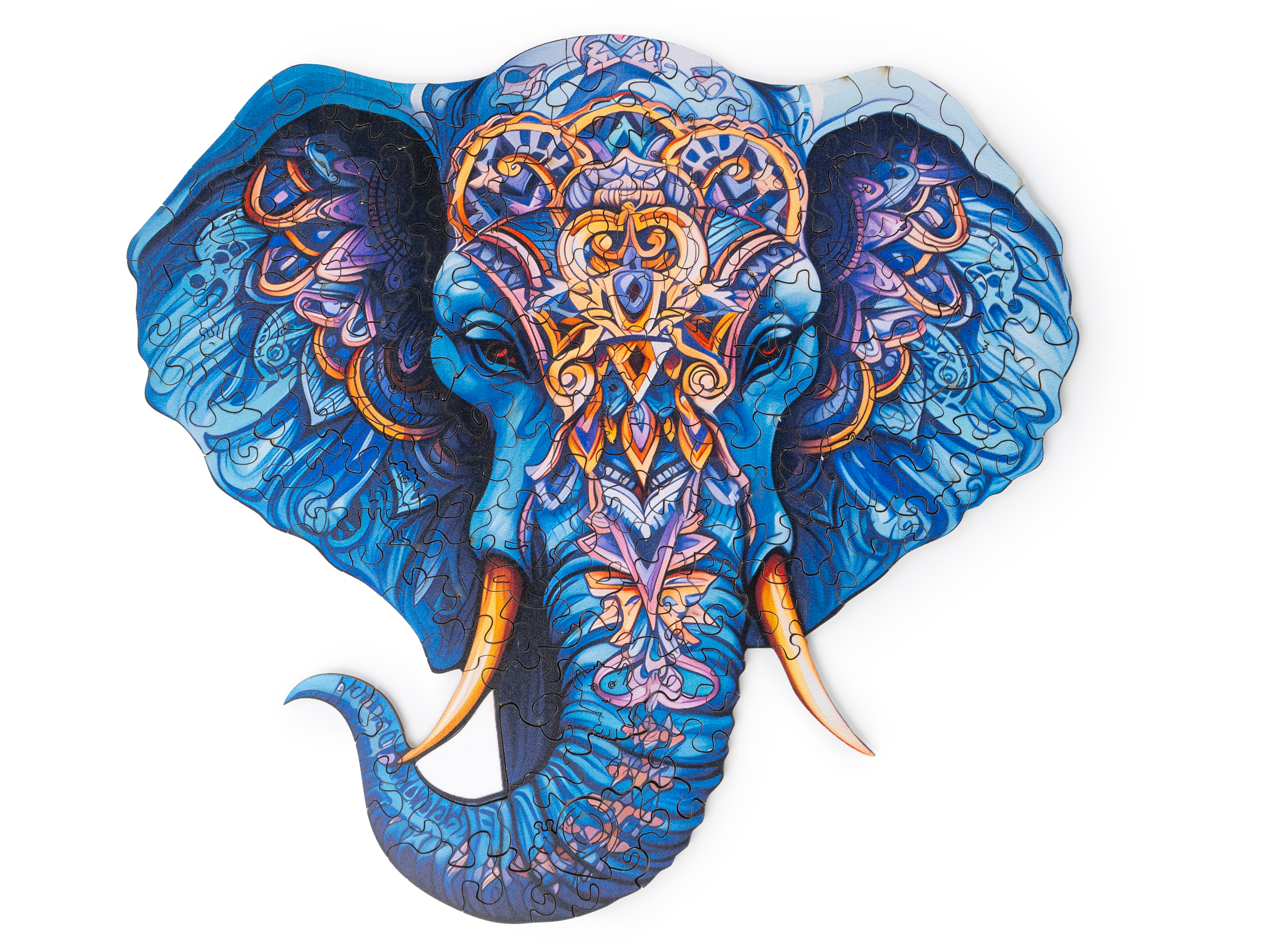 Träpussel Elefant i trälåda - 3