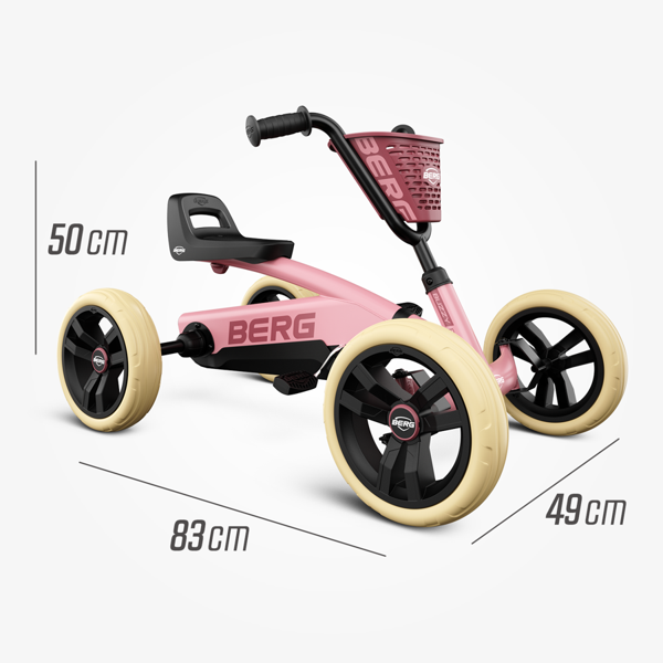 BERG trampbil Buzzy Tuff rosa - Från 2 år - 5