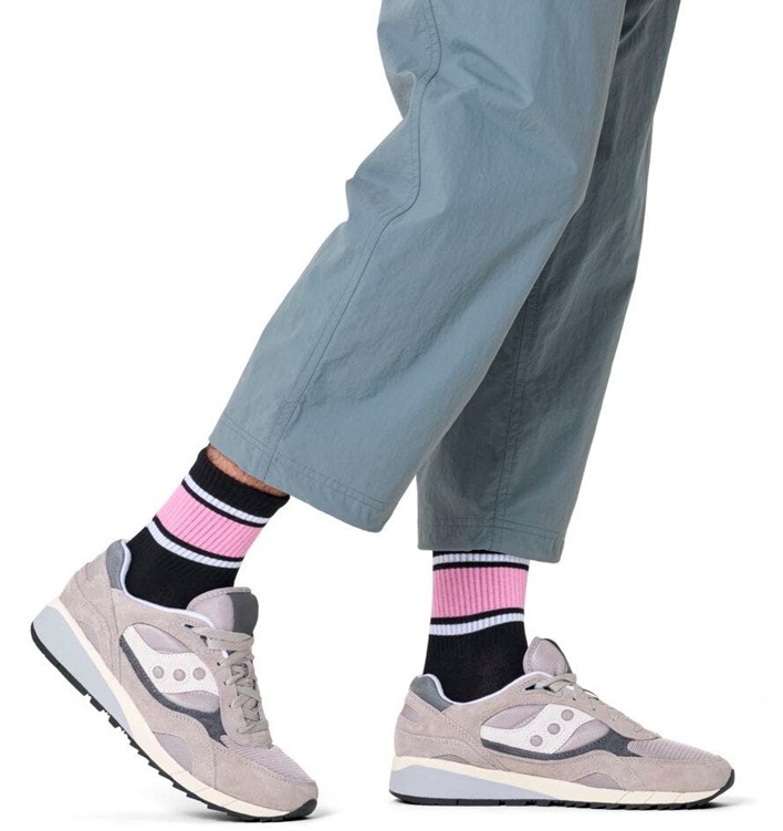 Happy Socks Simple Stripe 1/2 Crew Sneaker Sock - 2