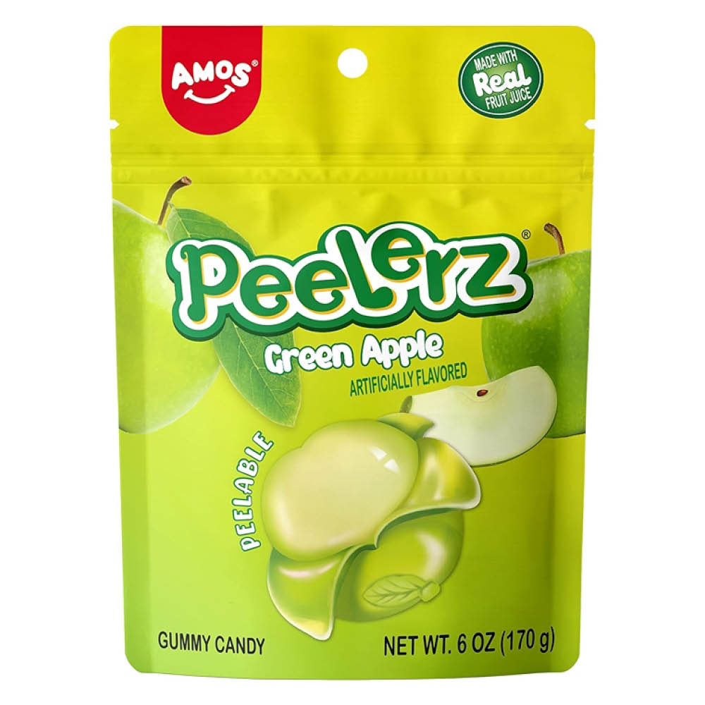 Amos Peelerz Gummy Green Apple 65g