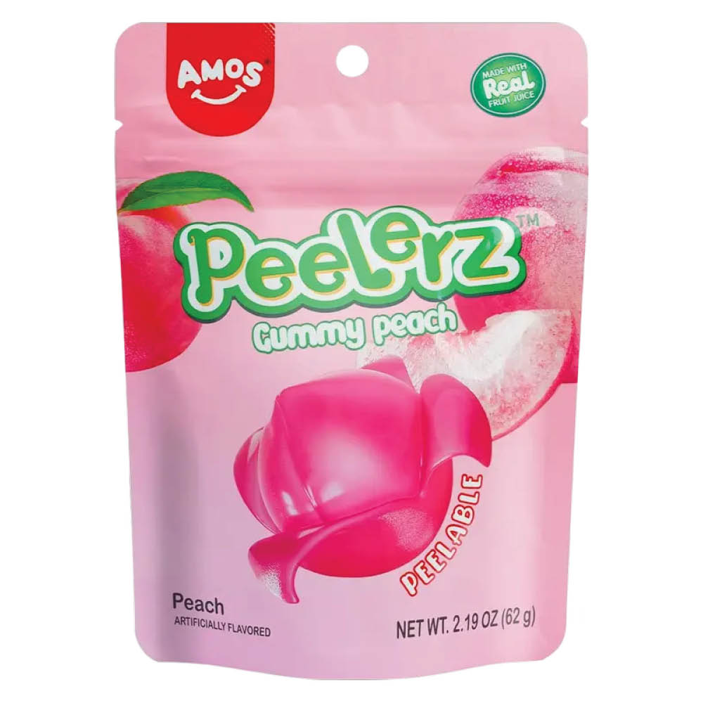 Amos Peelerz Gummy Peach 65g