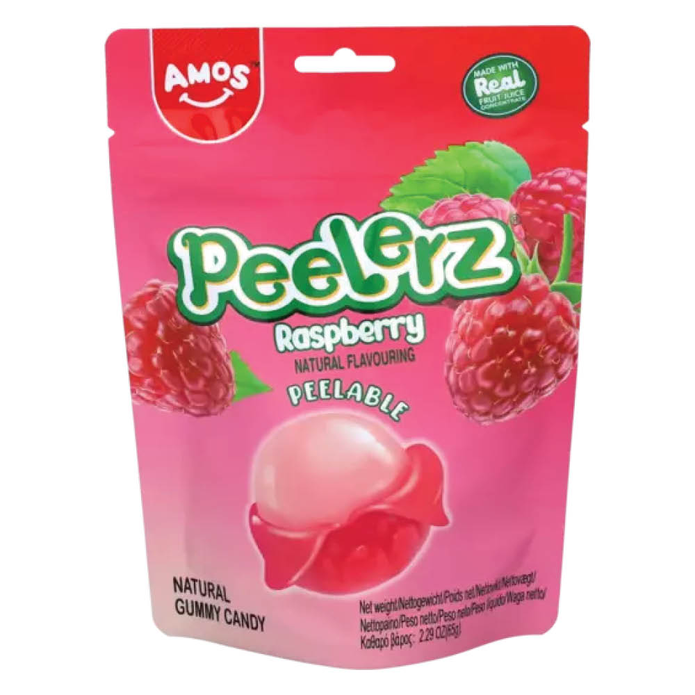 Amos Peelerz Gummy Raspberry 65g