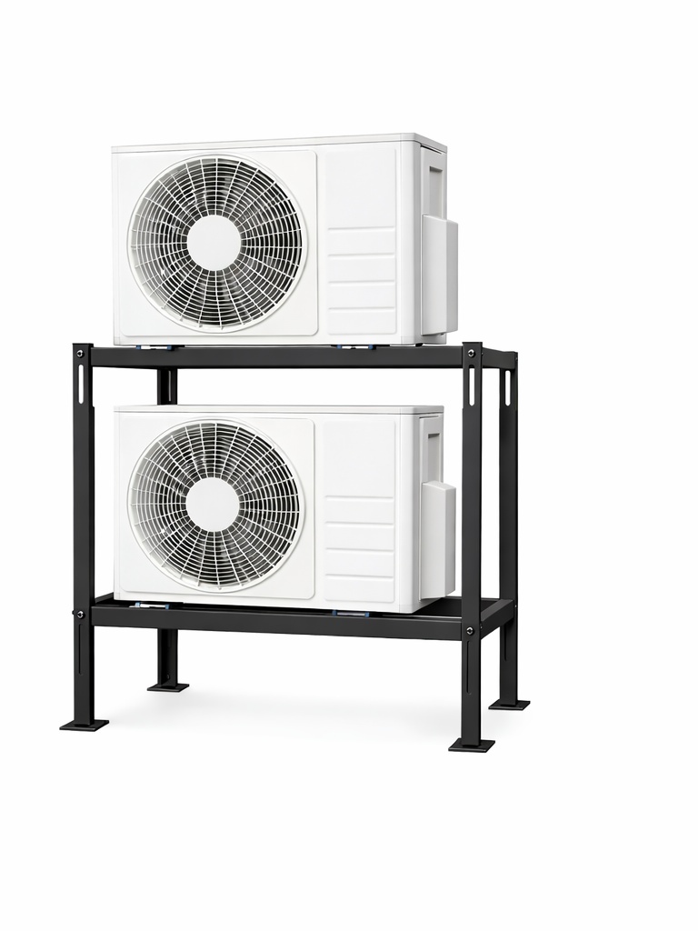 LuftX® Dubbel Jordstativ 850 x 400 x 1200mm - Sort