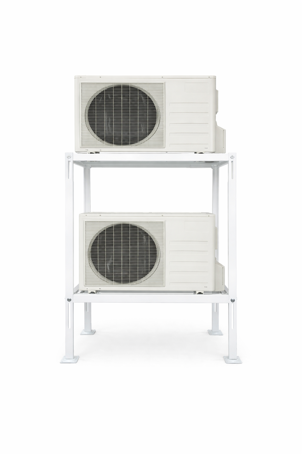 LuftX® Dubbel Markstativ 850 x 400 x 1200mm - Vit
