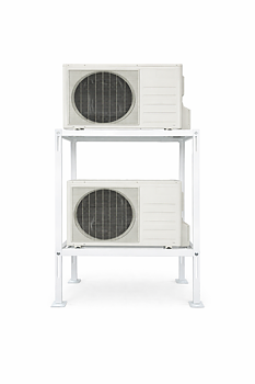 LuftX® Dubbel Jordstativ 850 x 400 x 1200mm - Hvid