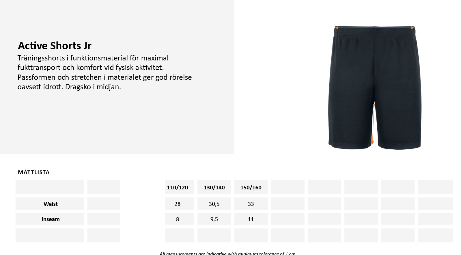 Shorts Svart - UNISEX JUNIOR - 2