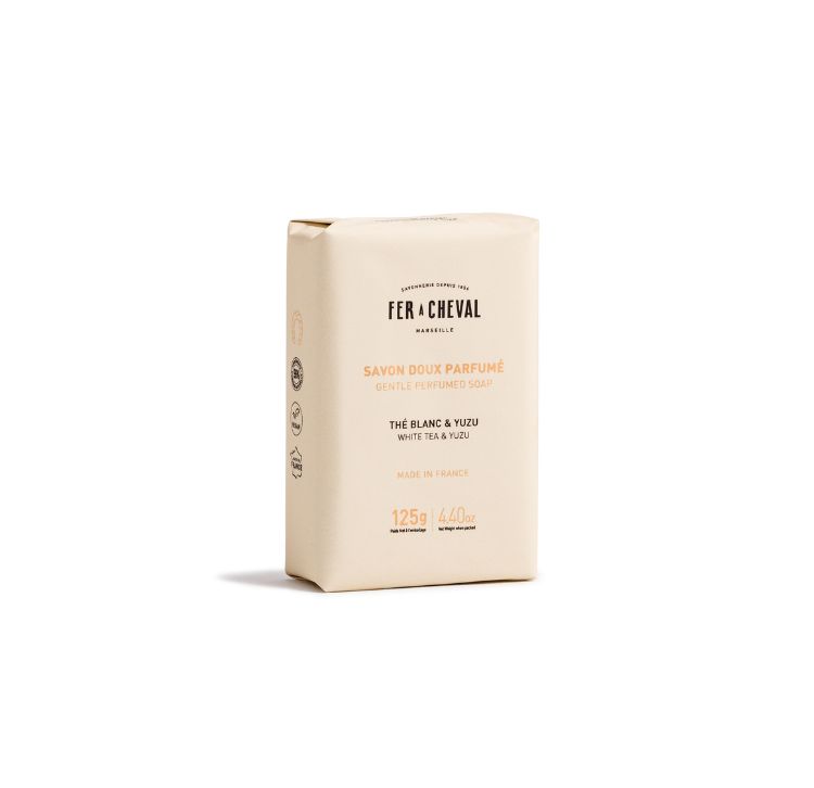 FER À CHEVAL Fast Marseille Tvål 125g White Tea & Yuzu
