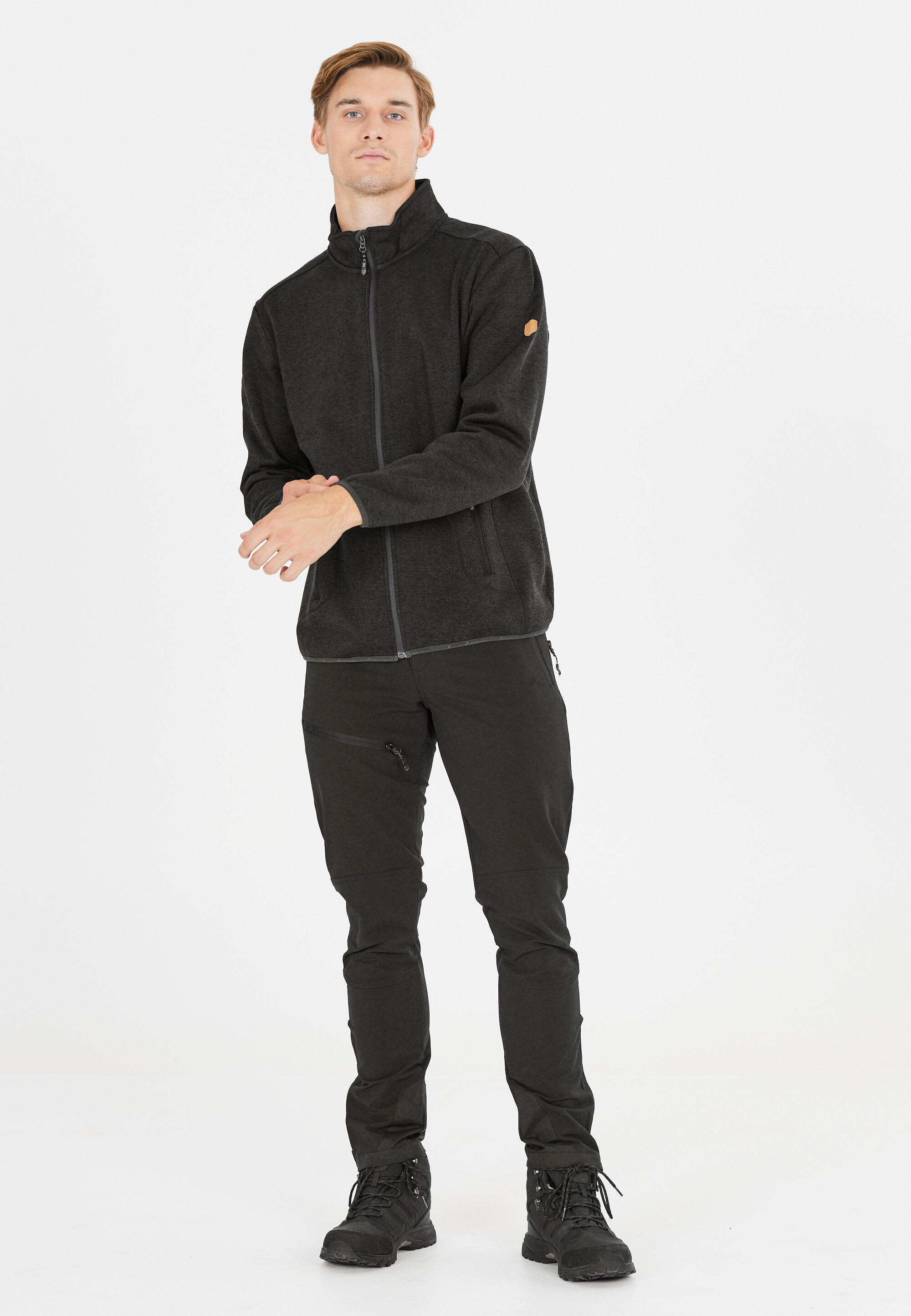 Whistler Sampton M Melange Fleece Jacket Fleecetröja - 15