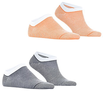 2-Pack Esprit Allover Stripe Men Sneaker Socks