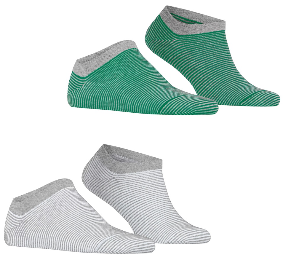 2-Pack Esprit Allover Stripe Men Sneaker Socks